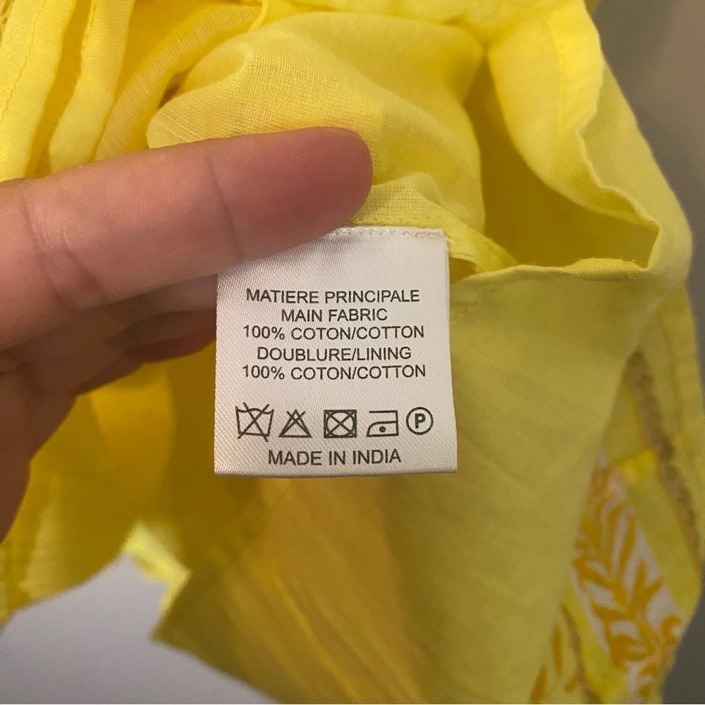 Vanessa Bruno Yellow Printed Mini Dress - Picture 10 of 11